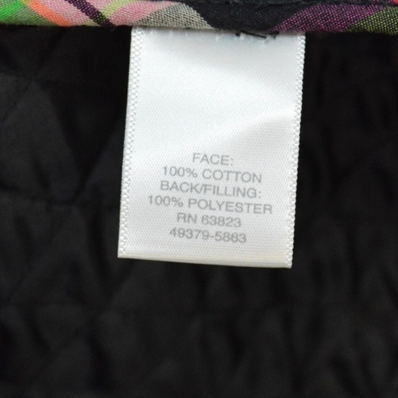 Plaid Lightweight Quilted Mock‎ Neck Vest Snap Closure Pockets Size LARGE - Picture 7 of 10